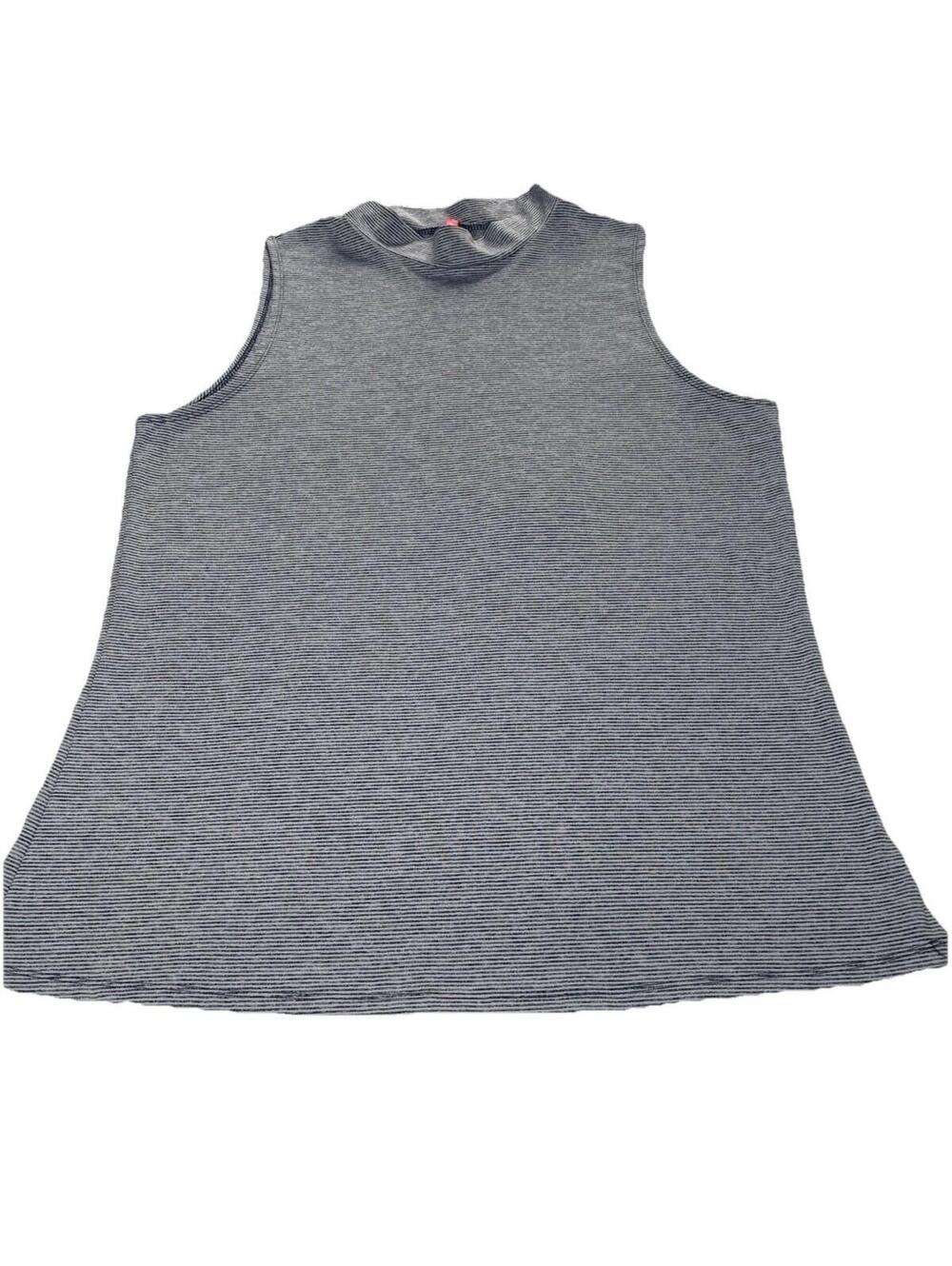 Ruby Ribbon Women's Mock Neck Sleeveless Shell Top Polyester Spandex Size Large